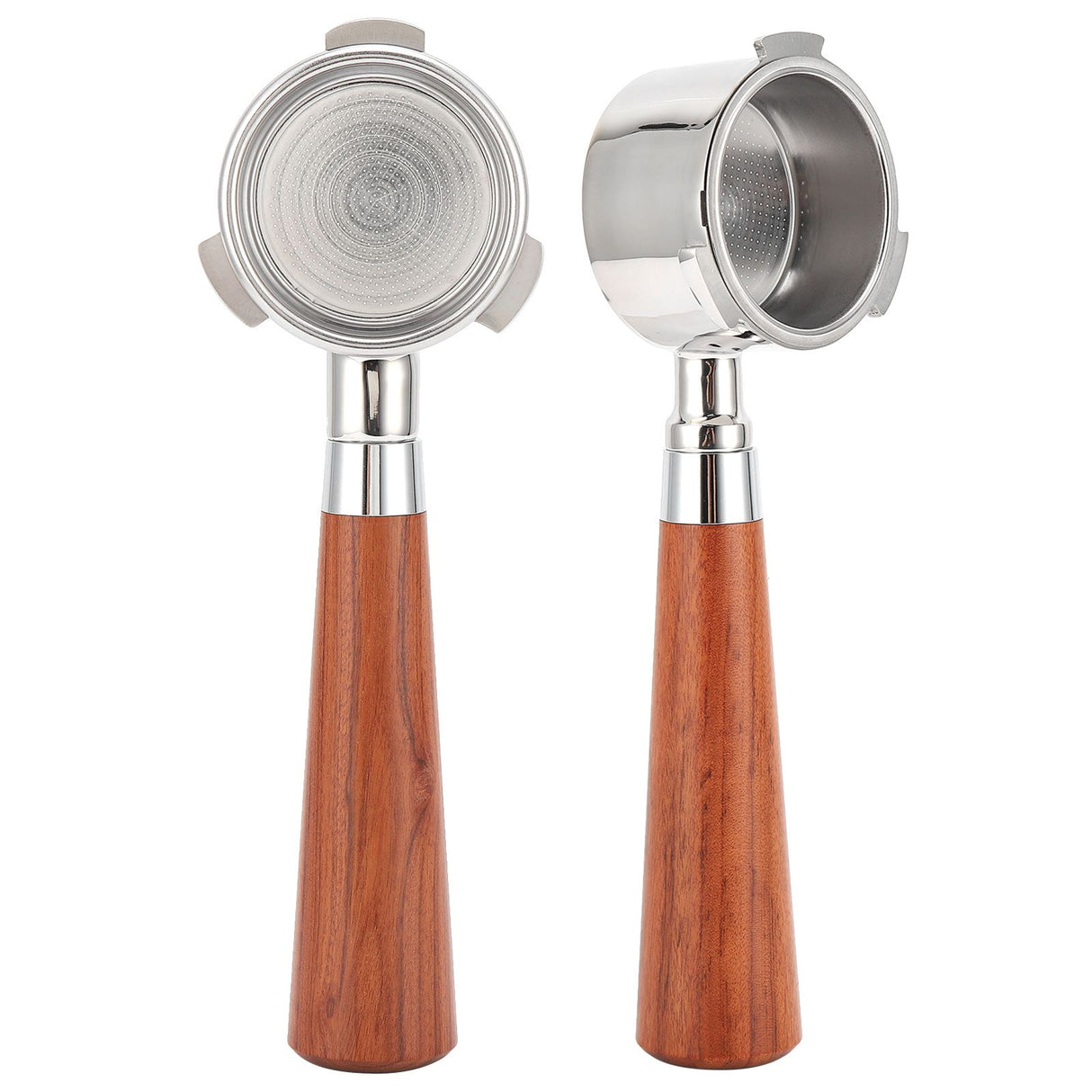 Coffee Bottomless Portafilter Stainless Steel Filter Holder Basket Replacement Tool Coffee Machine Accessory54mm Rosewood