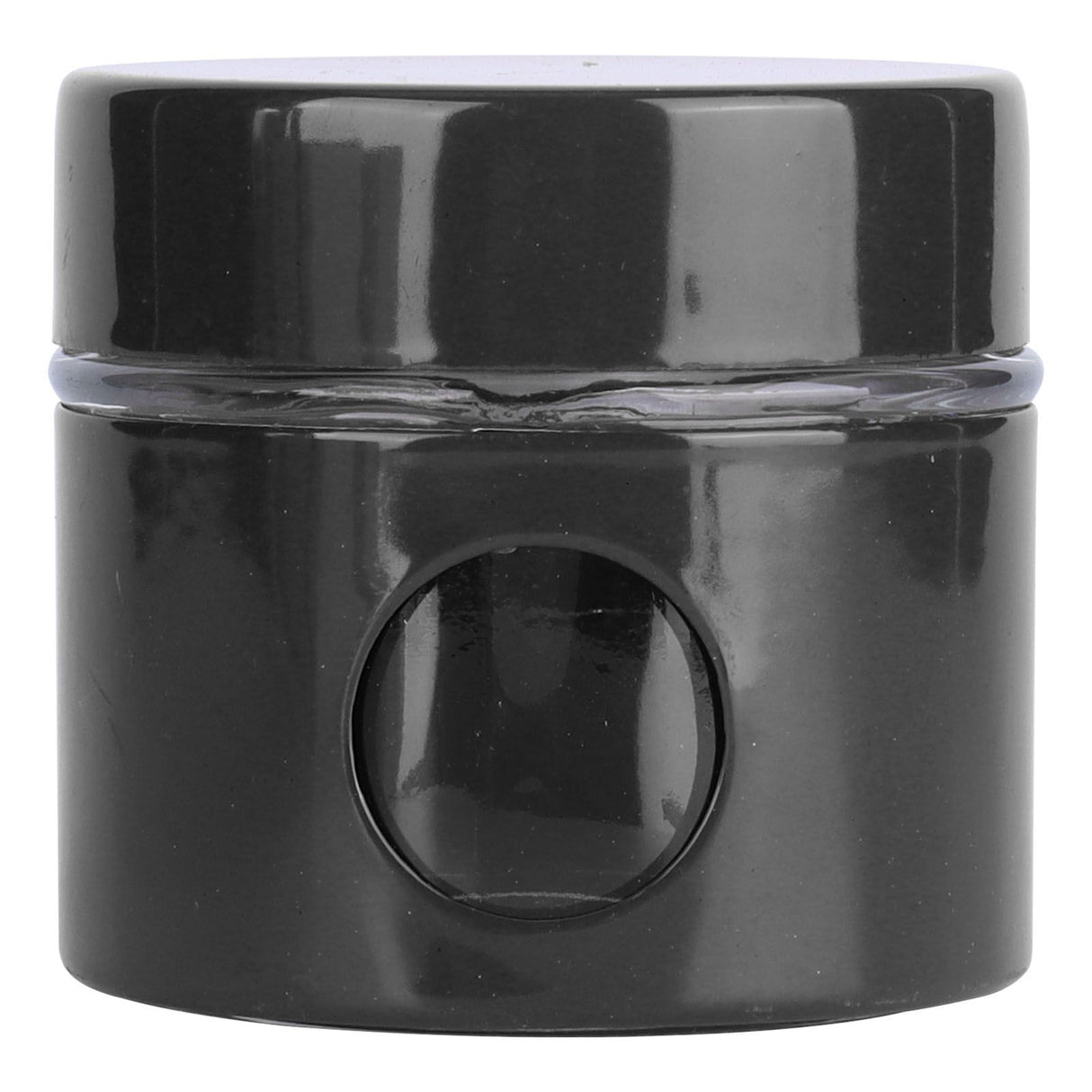 Coffee Bean Container Iron Glass Mini Sealed Jar Kitchen Storage Tank for Beans TeaBlack