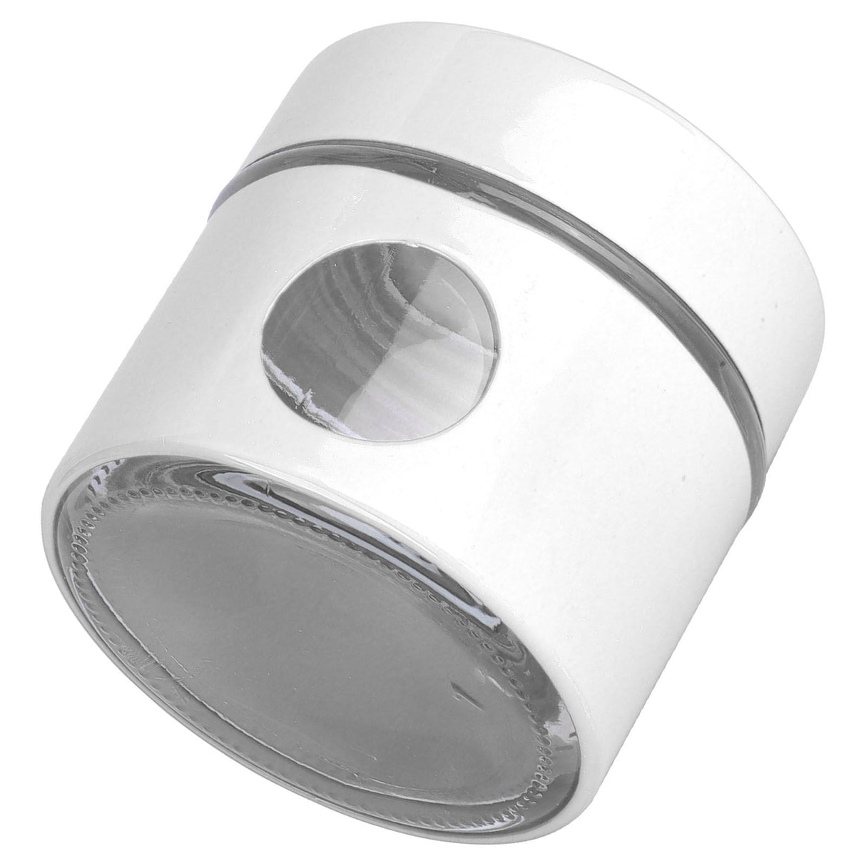 Coffee Bean Container Iron Glass Mini Sealed Jar Kitchen Storage Tank for Beans TeaWhite