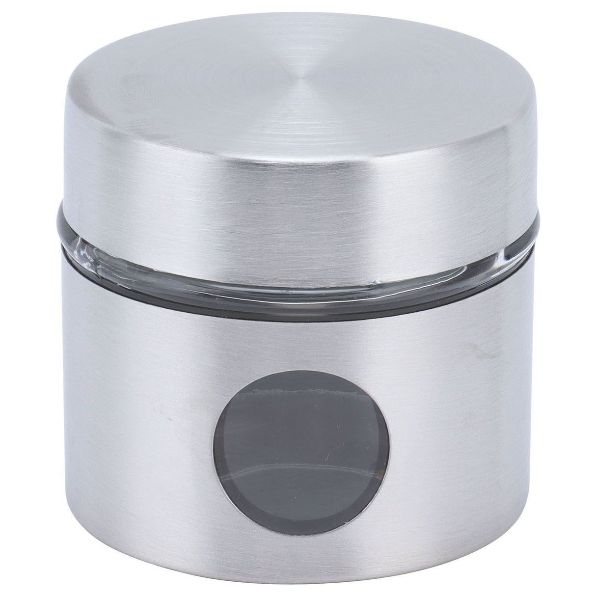 Coffee Bean Container Iron Glass Mini Sealed Jar Kitchen Storage Tank for Beans TeaSilver