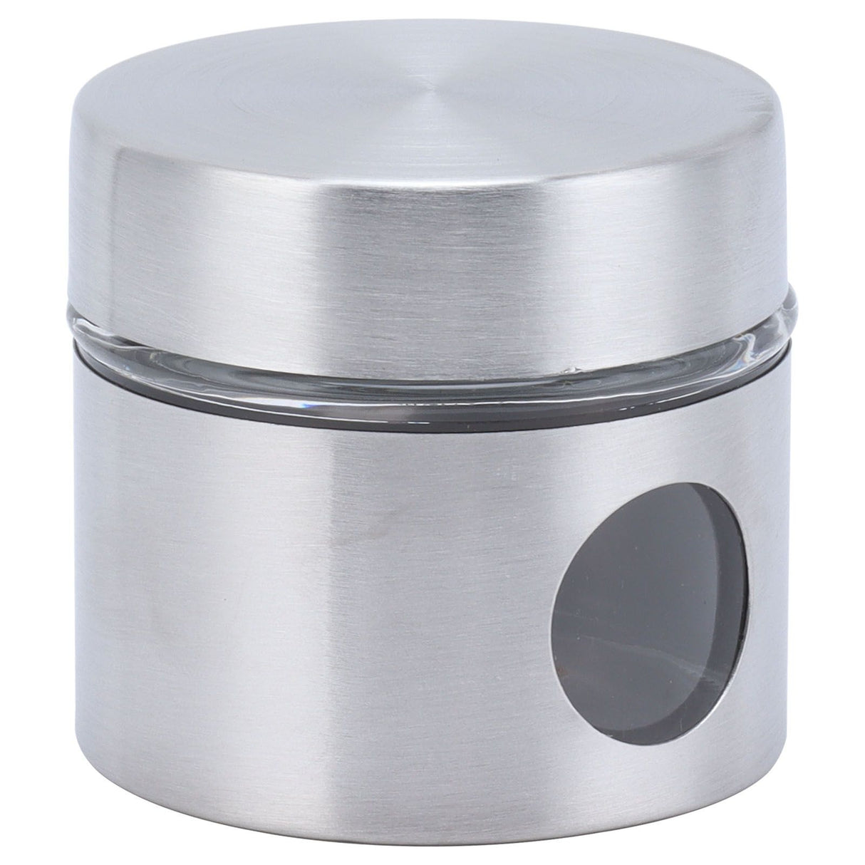 Coffee Bean Container Iron Glass Mini Sealed Jar Kitchen Storage Tank for Beans TeaSilver