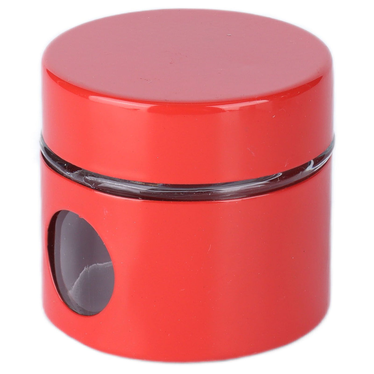 Coffee Bean Container Iron Glass Mini Sealed Jar Kitchen Storage Tank for Beans TeaRed
