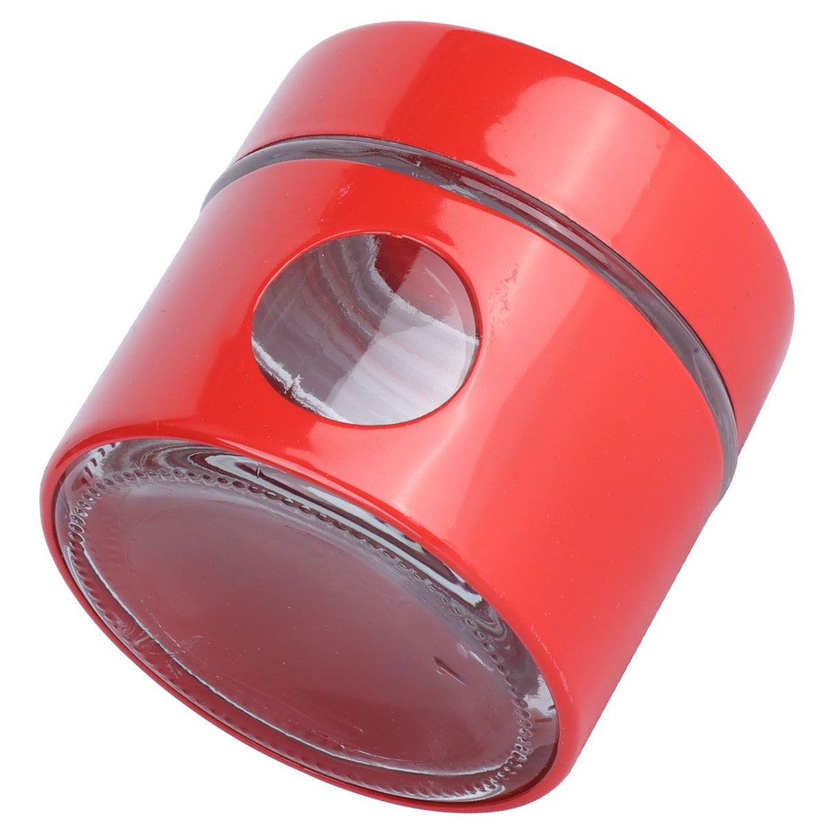 Coffee Bean Container Iron Glass Mini Sealed Jar Kitchen Storage Tank for Beans TeaRed