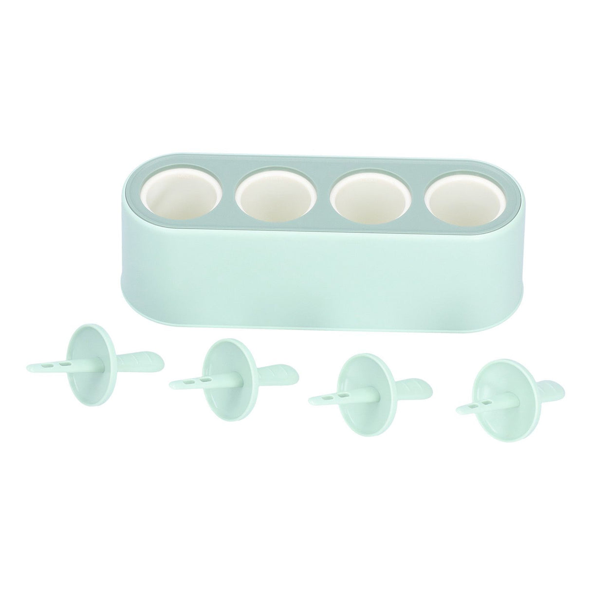 Ice Cream Mold Durable Reusable Food Grade Silicone Mould DIY Tools for Home KitchenGreen