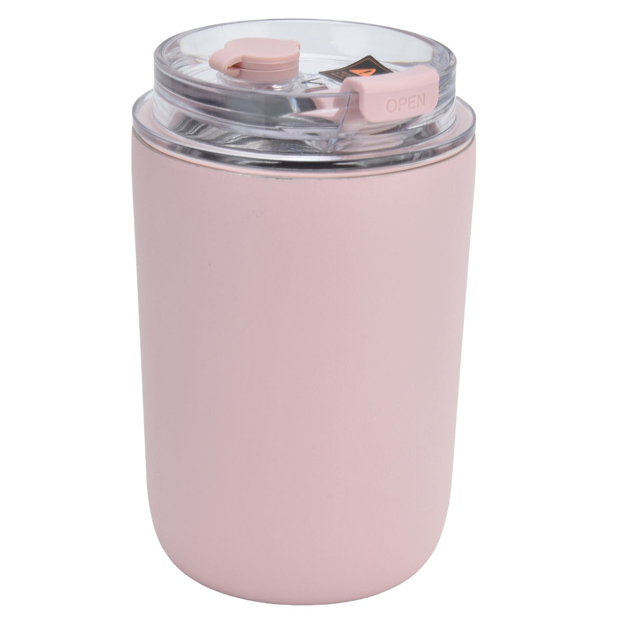 280ml Coffee Cup Household Portable Large Capacity Silicone Stainless Steel Vacuum Flask for Birthday GiftPink