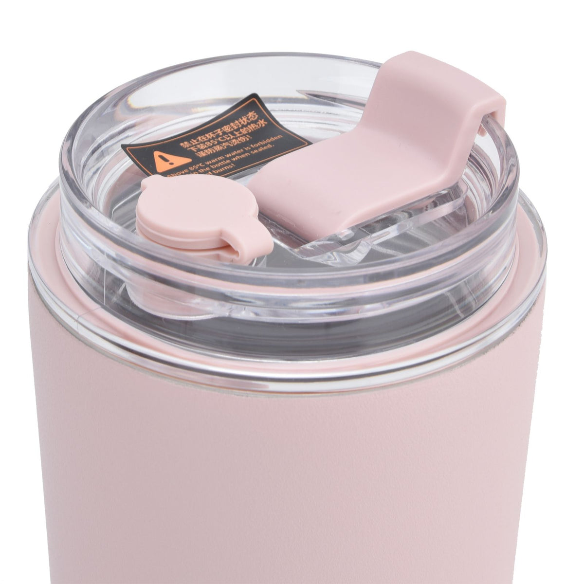 280ml Coffee Cup Household Portable Large Capacity Silicone Stainless Steel Vacuum Flask for Birthday GiftPink