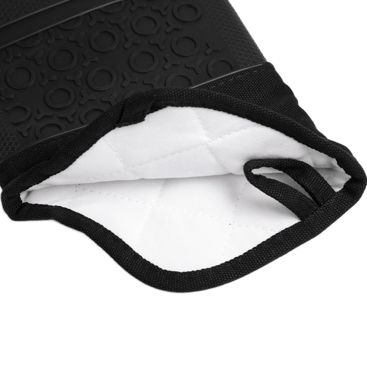Insulation Gloves Thickened Silicone Barbecue Microwave Oven Anti Scalding Glove for Kitchen Baking CookingBlack