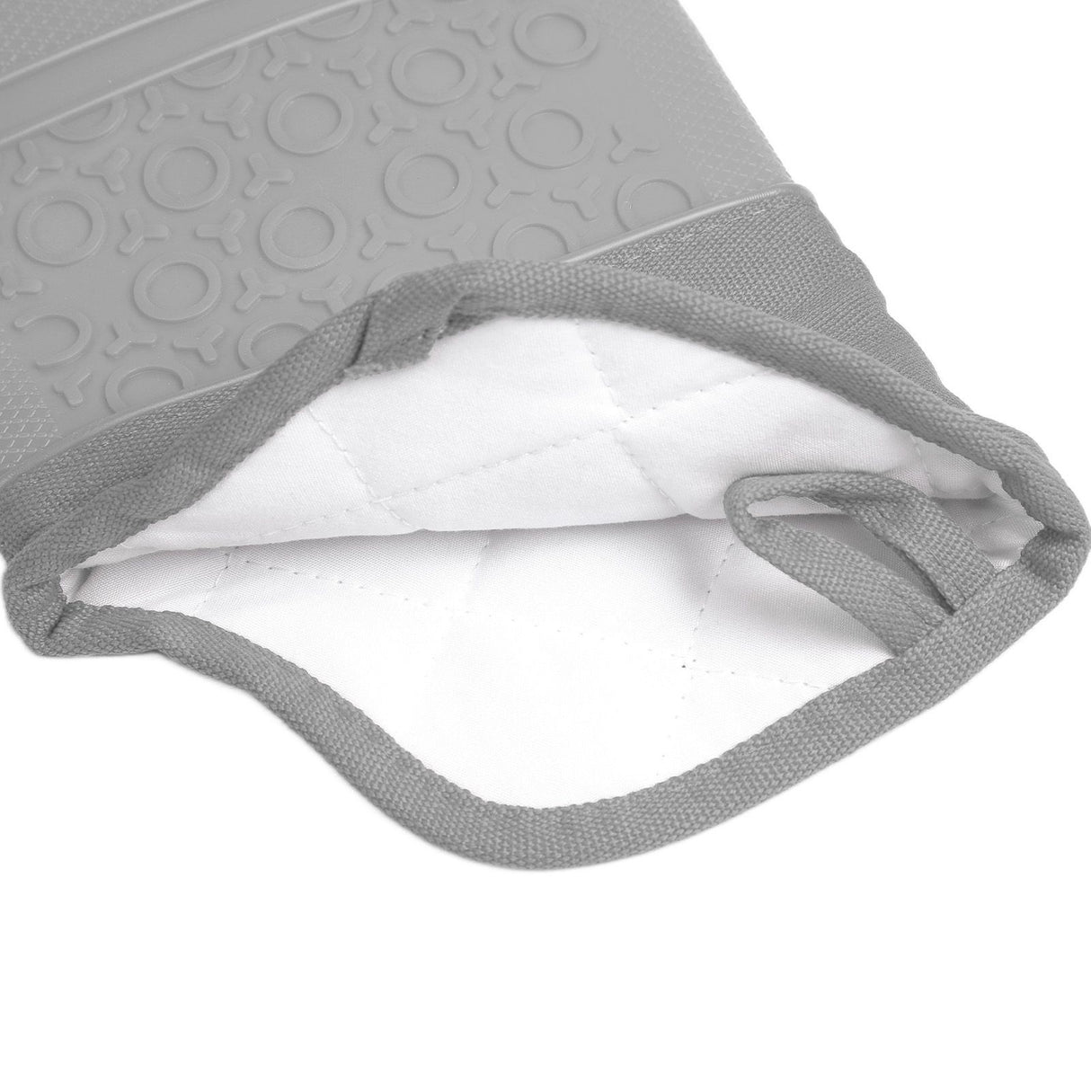 Insulation Gloves Thickened Silicone Barbecue Microwave Oven Anti Scalding Glove for Kitchen Baking CookingGray