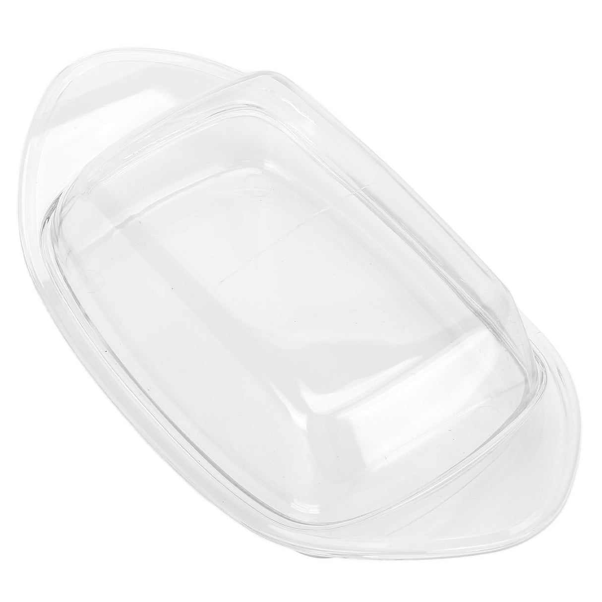 ShipShaped Butter Cutting Box with Cutting Knife and Lid Food Grade Chesse Container for Kitchen(Transparent )