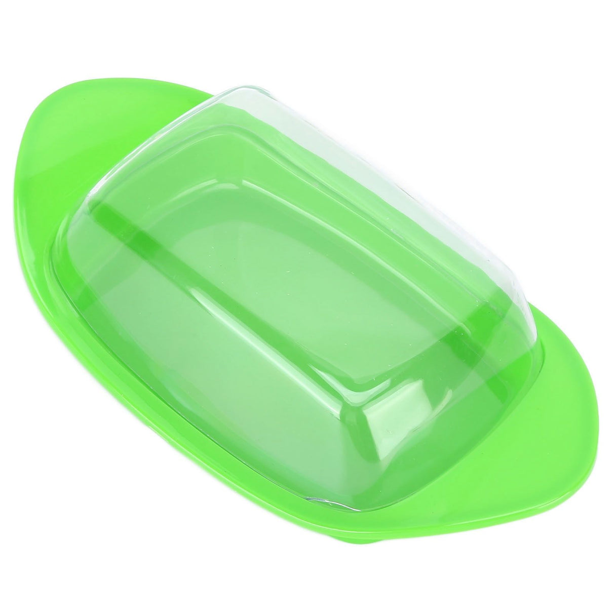 ShipShaped Butter Cutting Box with Cutting Knife and Lid Food Grade Chesse Container for Kitchen(Green )