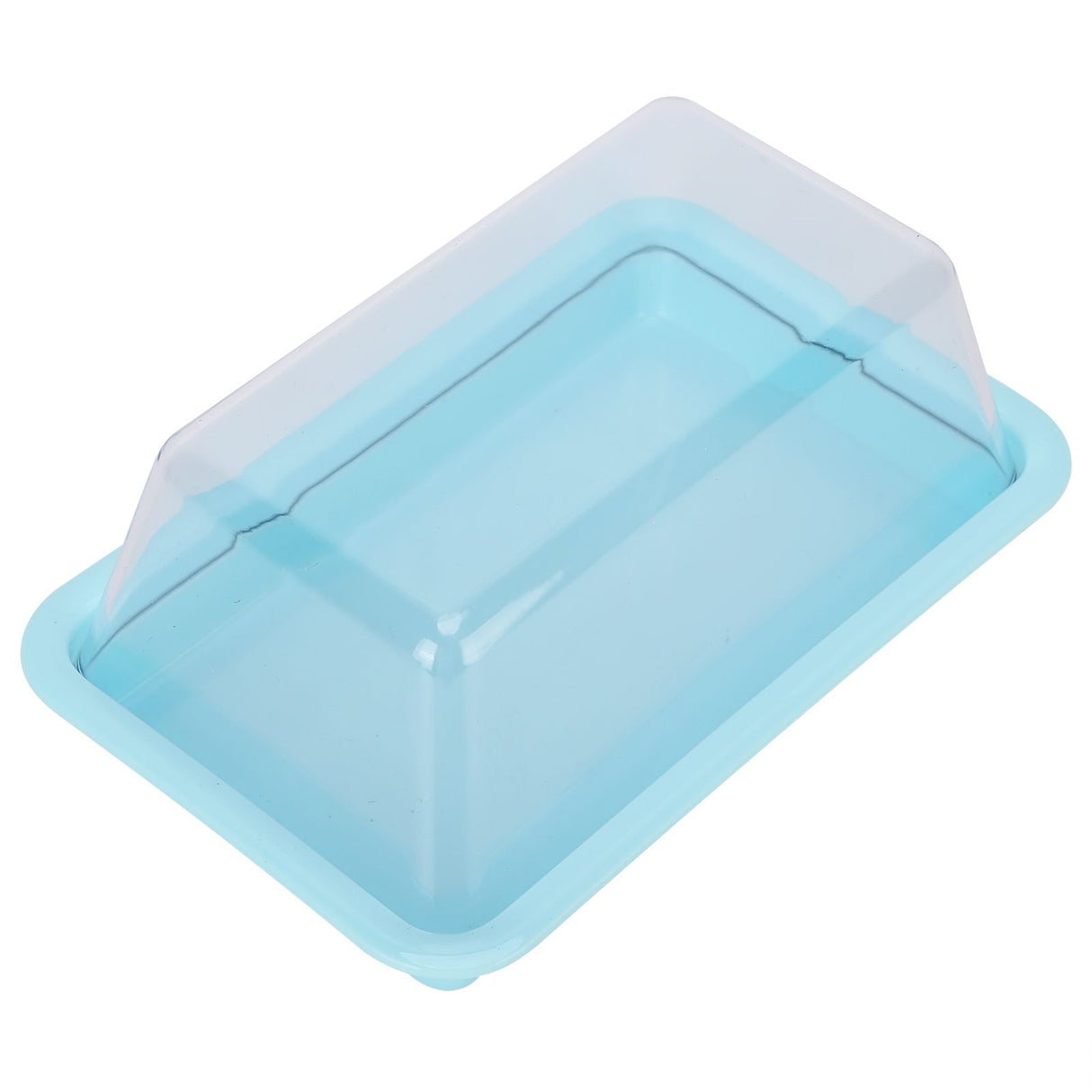 Rectangular Butter Cutting Box with Lid Portable Butter Storage Box for Home KitchenBlue