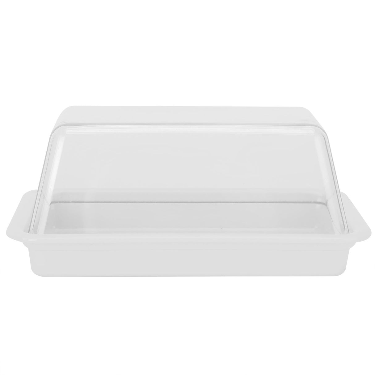 Rectangular Butter Cutting Box with Lid Portable Butter Storage Box for Home KitchenWhite