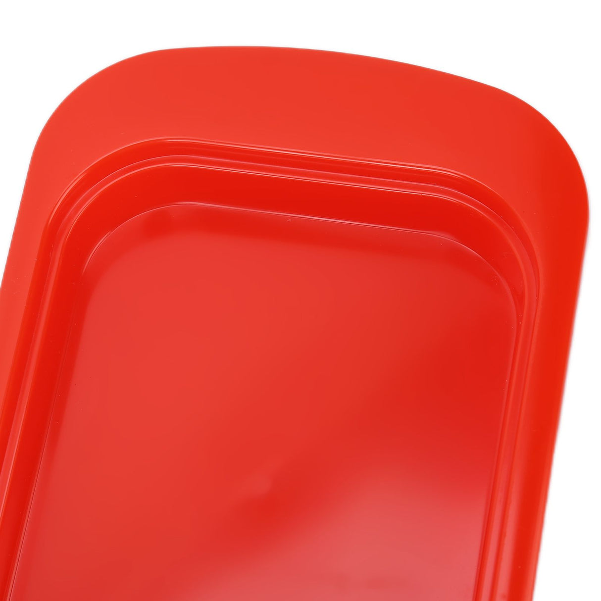 Wide Rectangular Butter Container with Lid Knife Portable Small Cheese Dish Holder Tray for Home KitchenRed