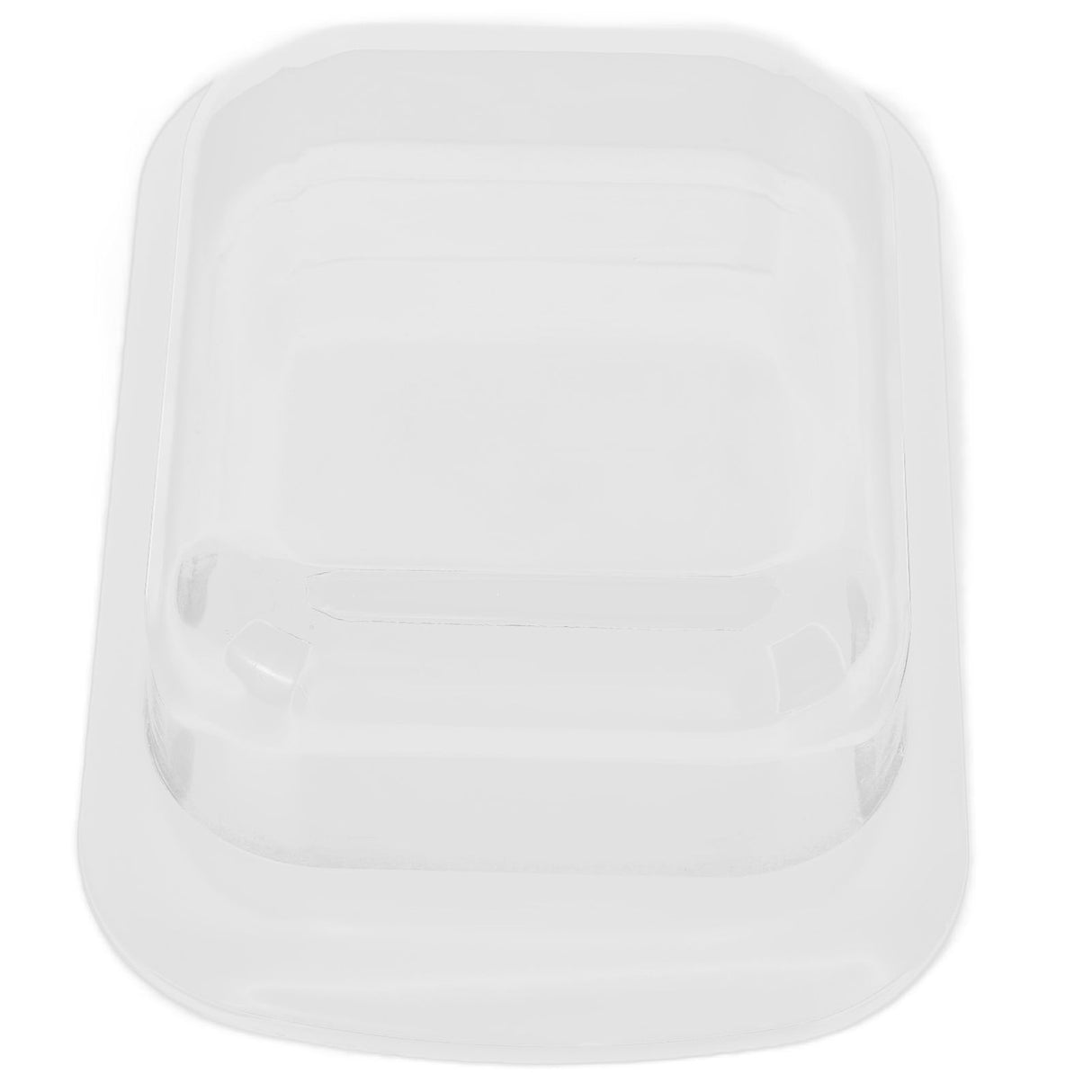Wide Rectangular Butter Container with Lid Knife Portable Small Cheese Dish Holder Tray for Home KitchenWhite