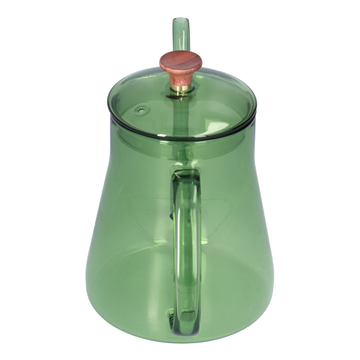 Coffee Kettle Glass Coffee Pot 600ML Coffee Drip Kettle Long Nozzle Kettle for Home KitchenGreen