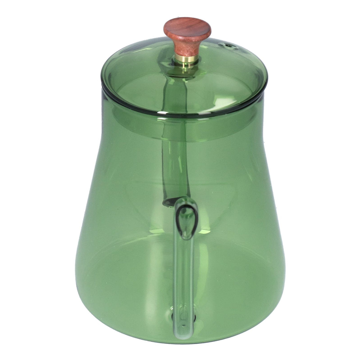 Coffee Kettle Glass Coffee Pot 600ML Coffee Drip Kettle Long Nozzle Kettle for Home KitchenGreen