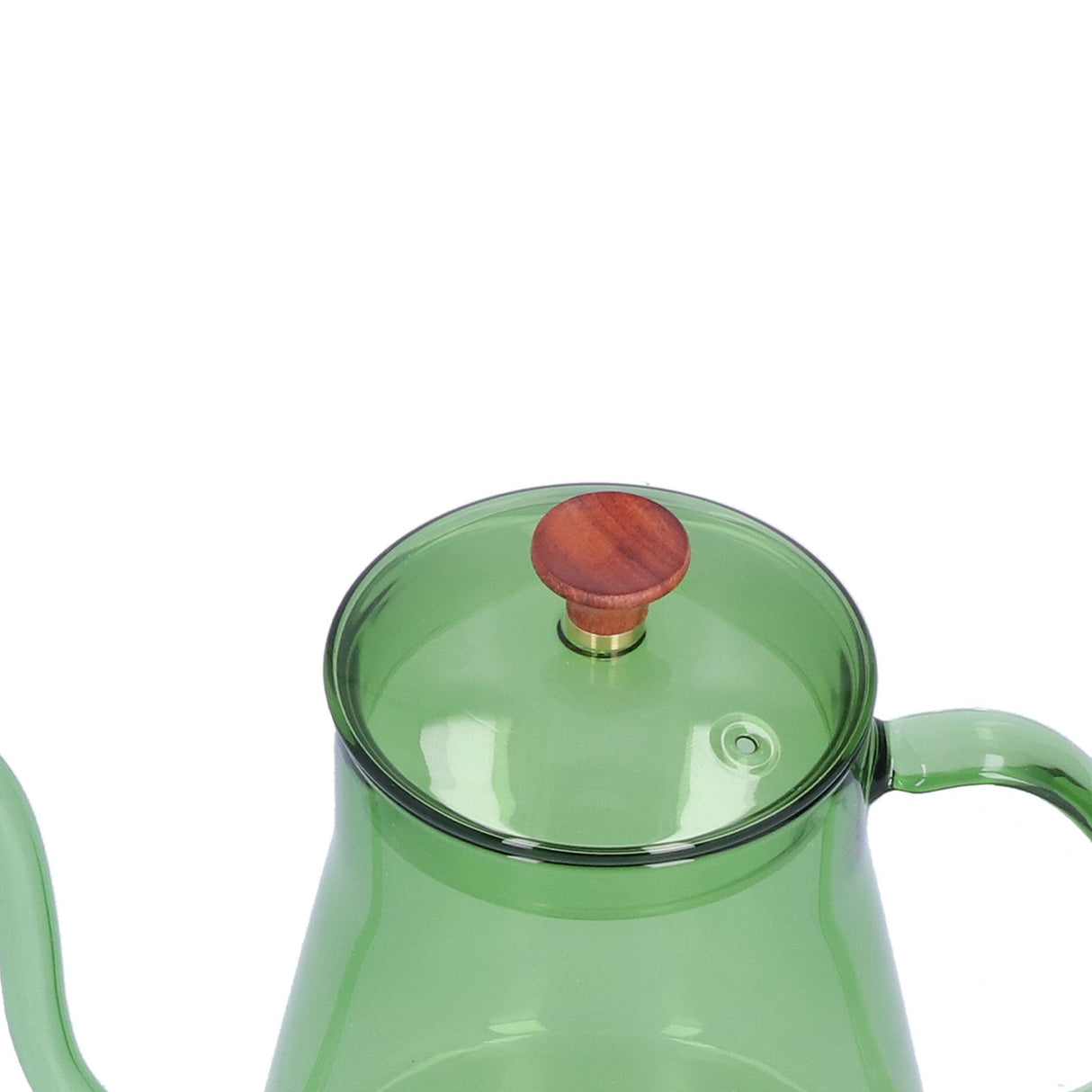 Coffee Kettle Glass Coffee Pot 600ML Coffee Drip Kettle Long Nozzle Kettle for Home KitchenGreen