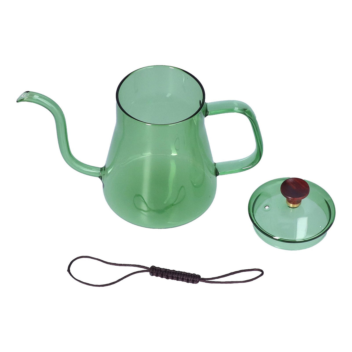 Long Spout Kettle Large Capacity Heat Resistant Easy to Clean Long Mouth Coffee PotGreen