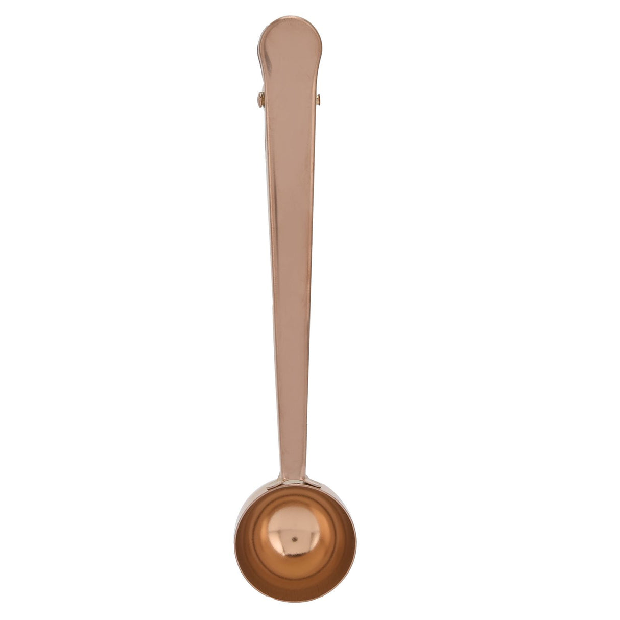 Stainless Steel Coffee Clip Spoon Multifunctional Milk Powder Measuring Spoon for HomeRose Gold