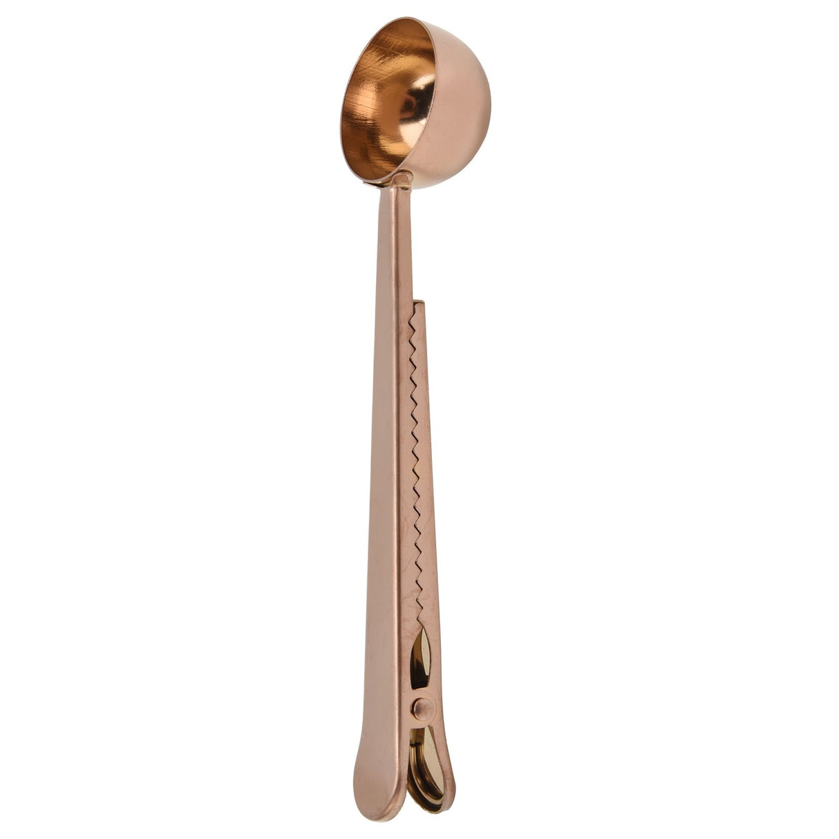 Stainless Steel Coffee Clip Spoon Multifunctional Milk Powder Measuring Spoon for HomeRose Gold