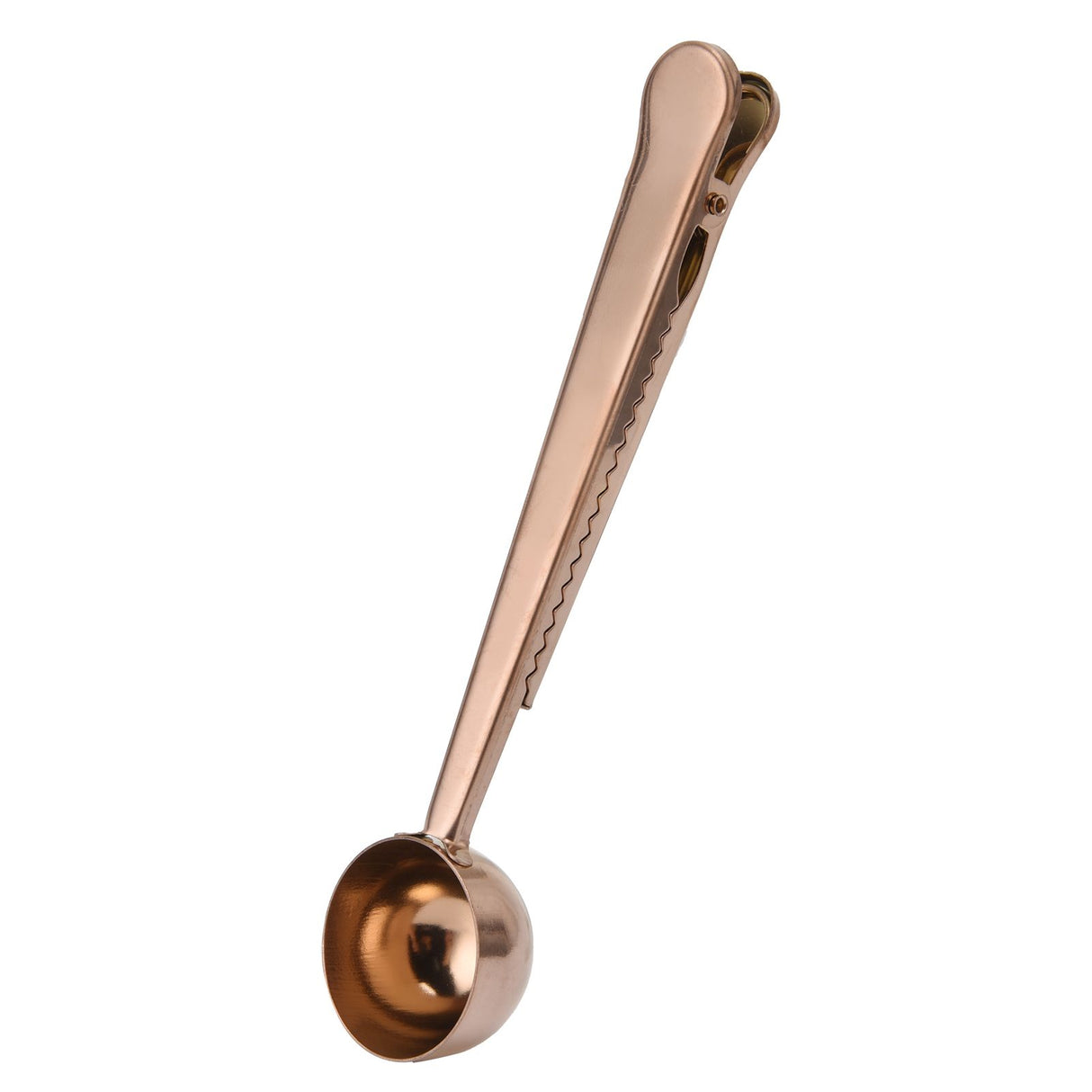 Stainless Steel Coffee Clip Spoon Multifunctional Milk Powder Measuring Spoon for HomeRose Gold