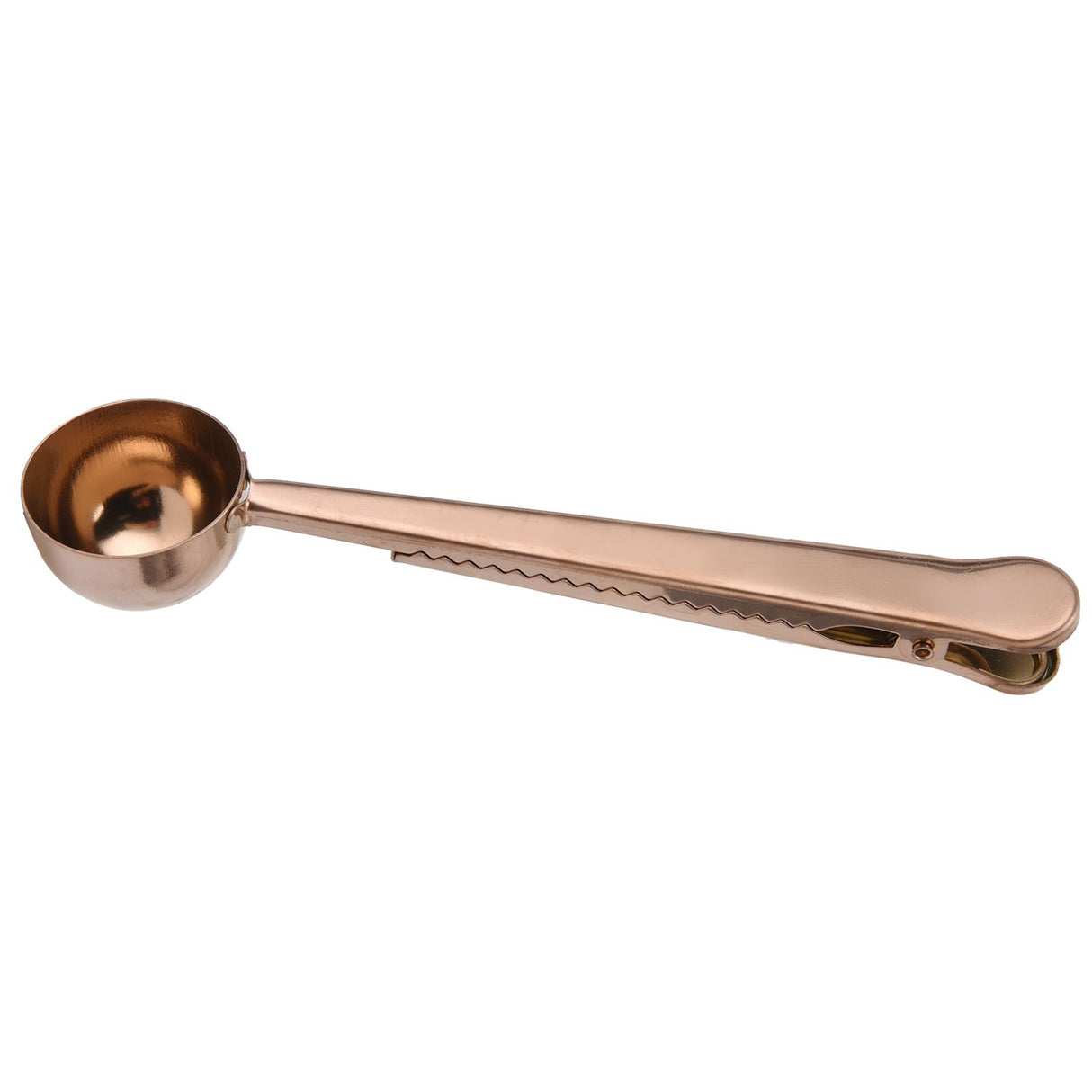 Stainless Steel Coffee Clip Spoon Multifunctional Milk Powder Measuring Spoon for HomeRose Gold