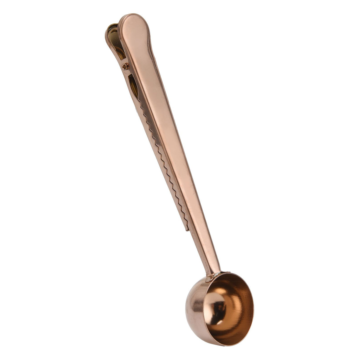 Stainless Steel Coffee Clip Spoon Multifunctional Milk Powder Measuring Spoon for HomeRose Gold