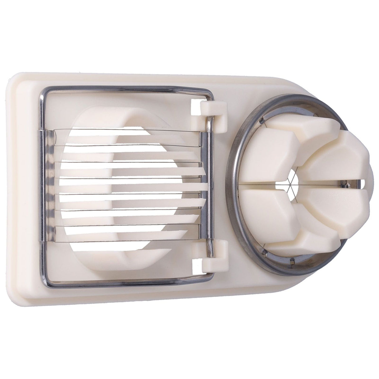 Egg Cutter Household Stainless Steel Wire Egg Cutter Safe Easy to Operate for Hard Boiled EggsWhite