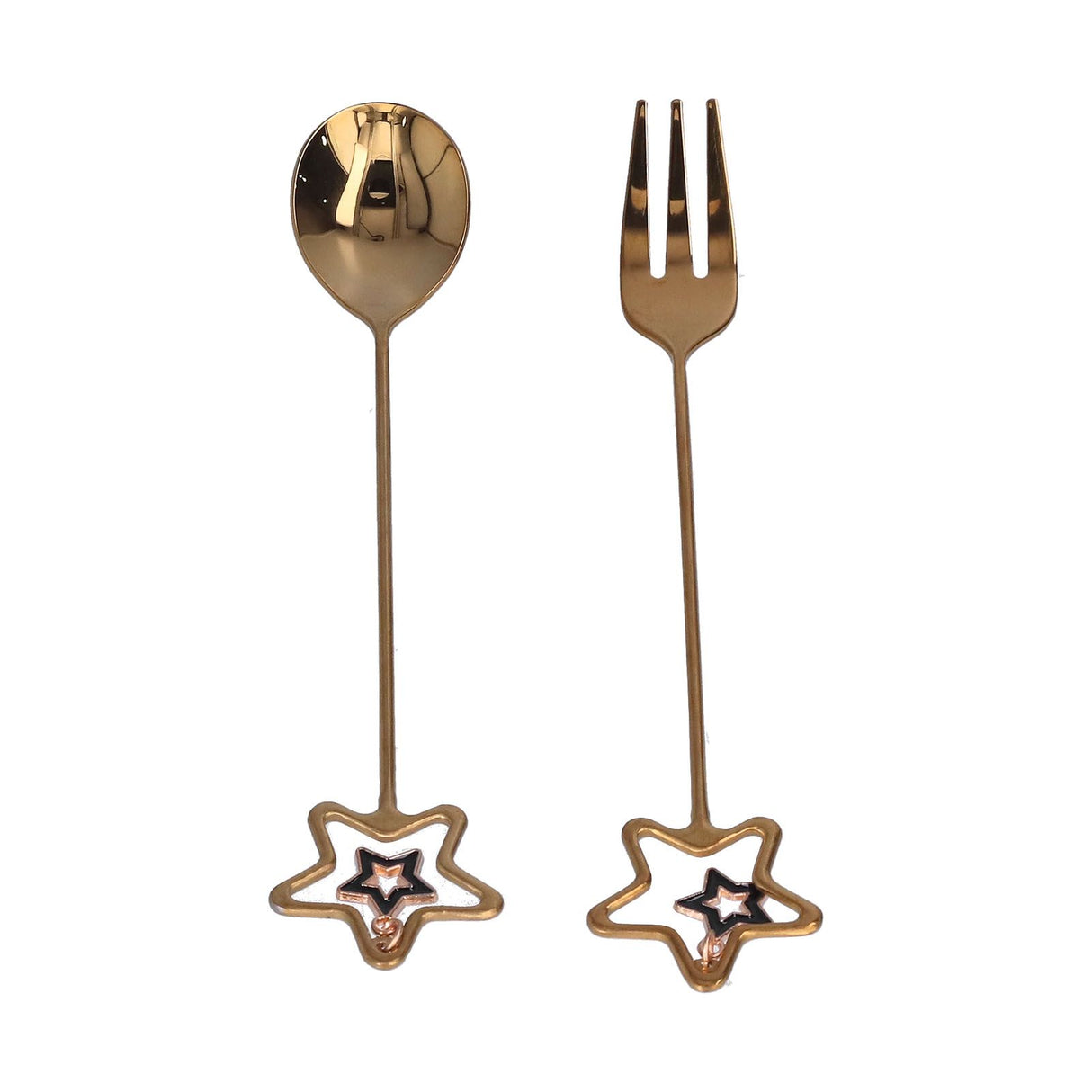 Innovative Pendant Spoon Multipurpose Stirring Dessert Fork for Wedding Kitchen HotelStar Shaped