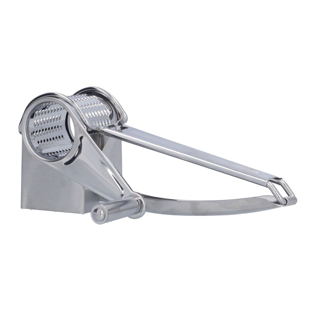 Cheese Grater Handhold Rotarting Stainless Steel Cheese Shredder for Household Chicken Cheese Walnut Nuts