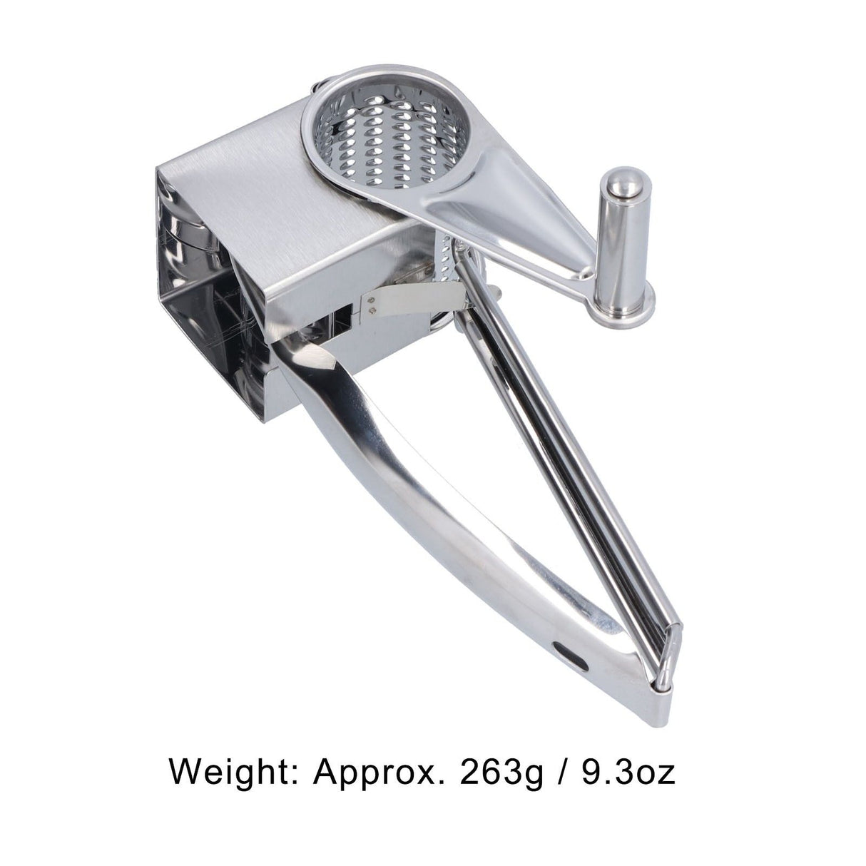 Cheese Grater Handhold Rotarting Stainless Steel Cheese Shredder for Household Chicken Cheese Walnut Nuts