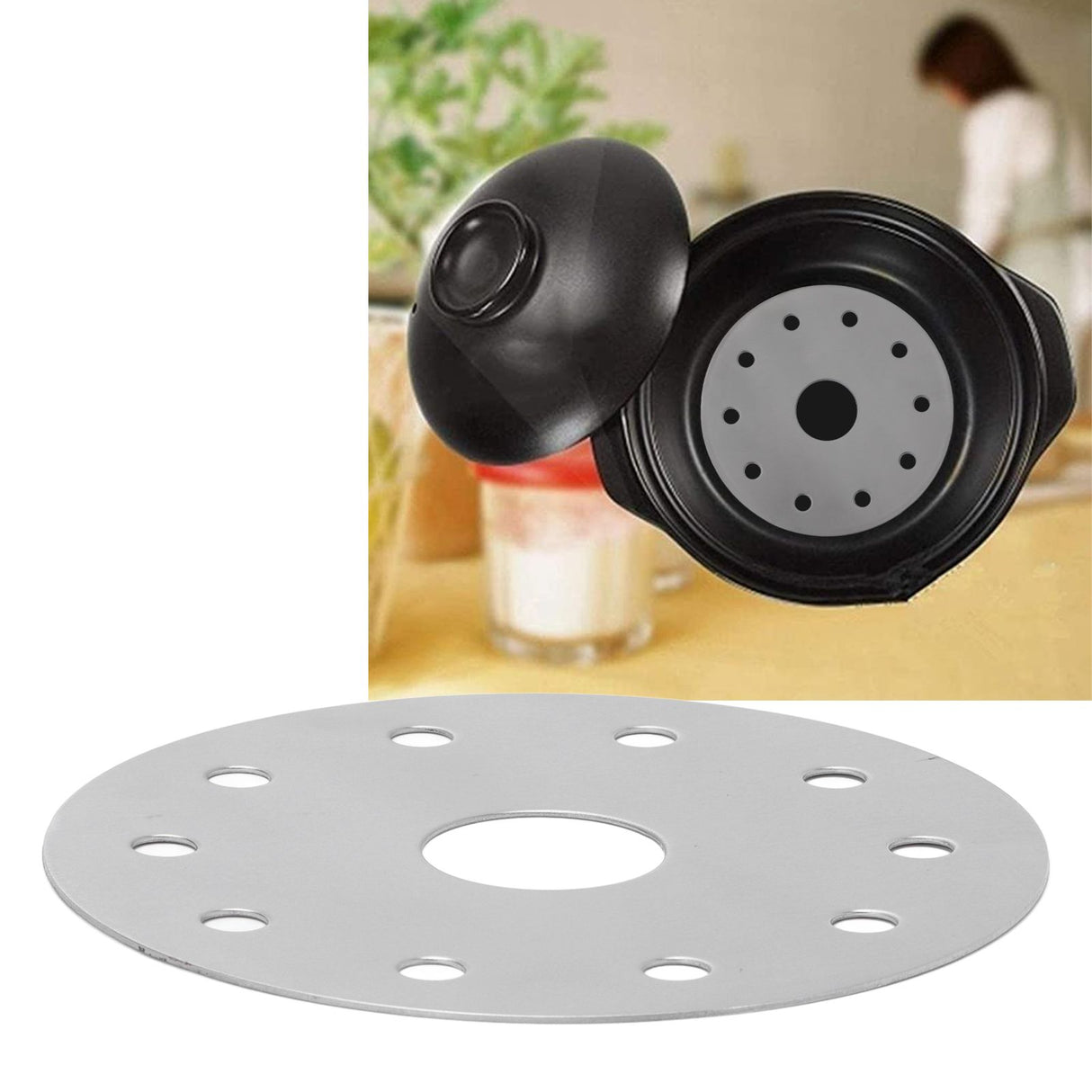 Heat Diffuser Stainless Steel Induction Cooktop Converter Disk for Gas Stove Glass Cooktop Magnetic Cookware12.3CM/4.84IN Diameter