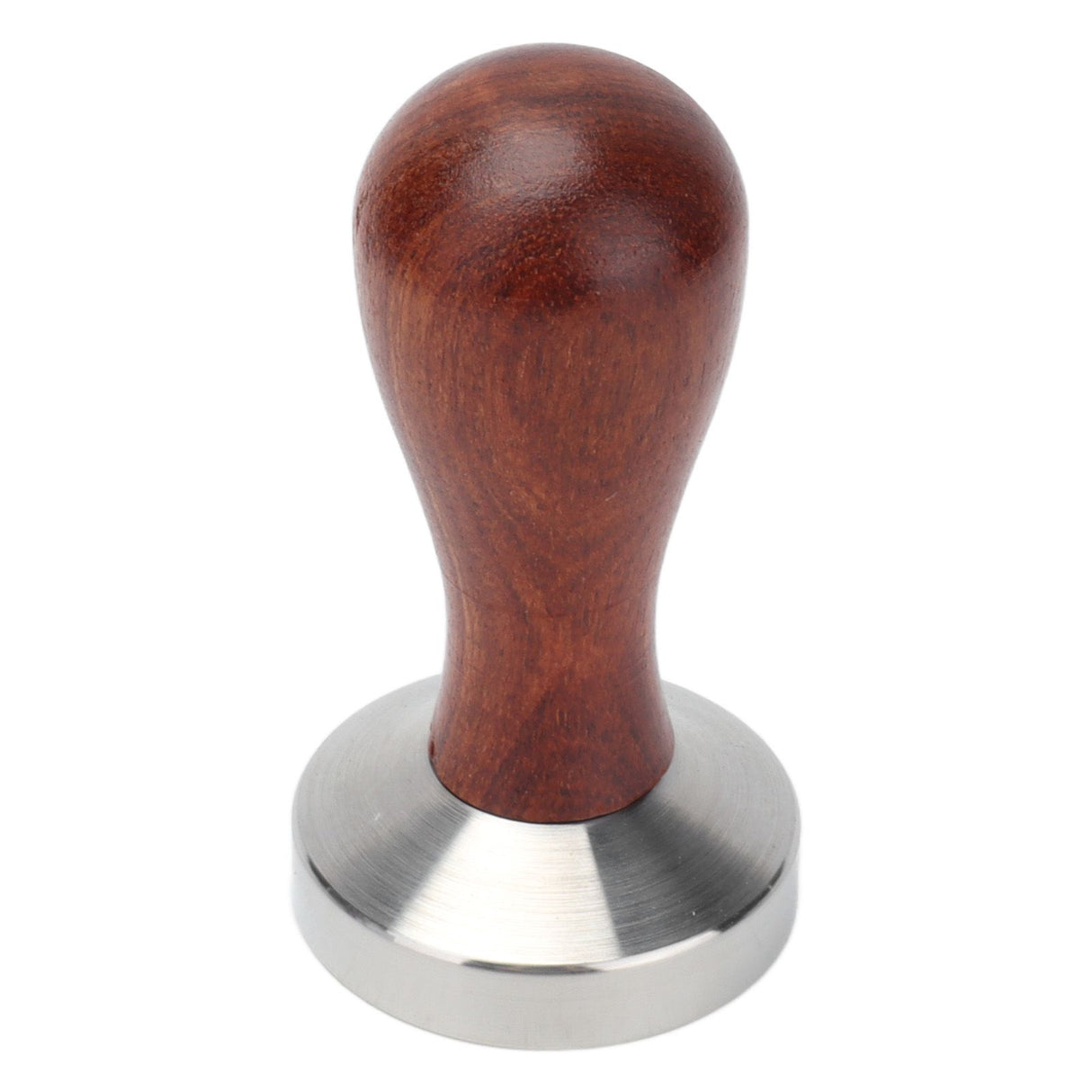 53mm Coffee Tamper with Wooden Handle Stainless Steel Coffee Powder Hammer for Restaurant