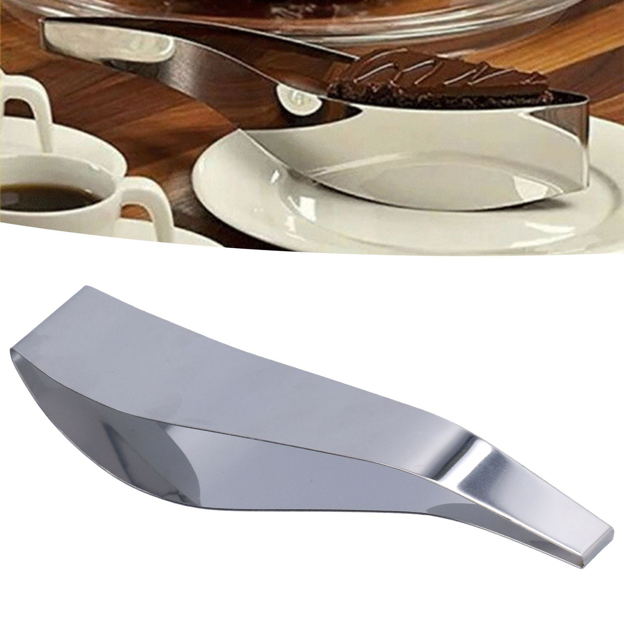 Pie Cutter Stainless Steel Efficient Portable Integrated Cake Cutter for Kitchen Party Restaurant
