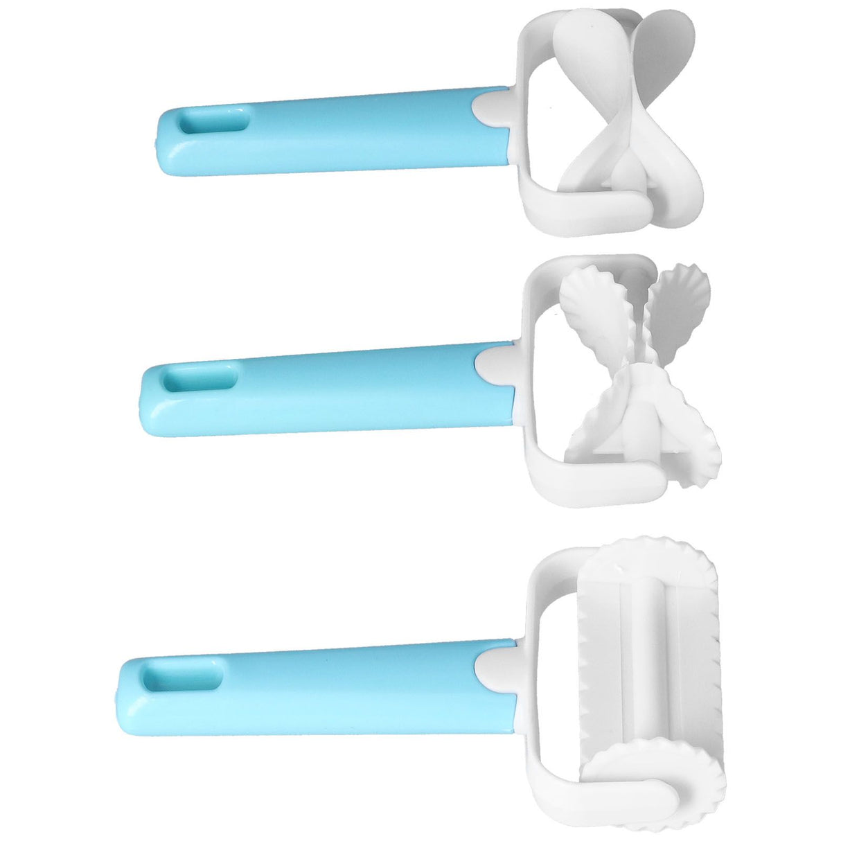 3Pcs/Set DIY Dough Cutter Roller Baking Accessory for Wonton Biscuit Cookies Dumpling Cake Making