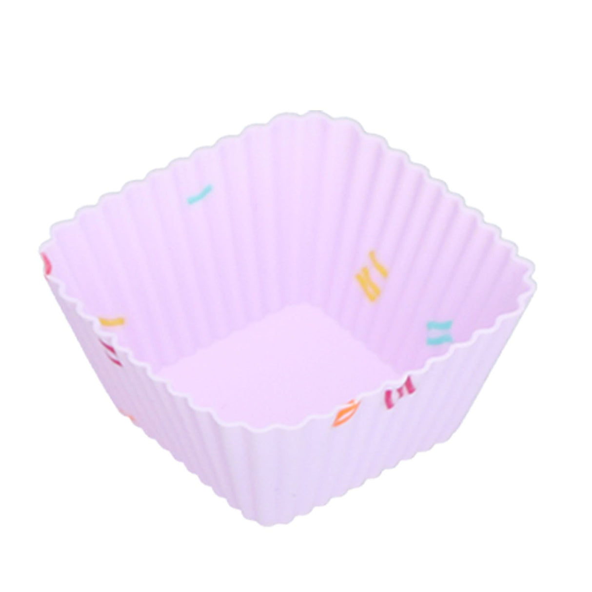 20Pcs Silicone Cupcake Mold Non Stick Reusable Baking Molds for Muffin Biscuits Cheese Cake PastriesSquare