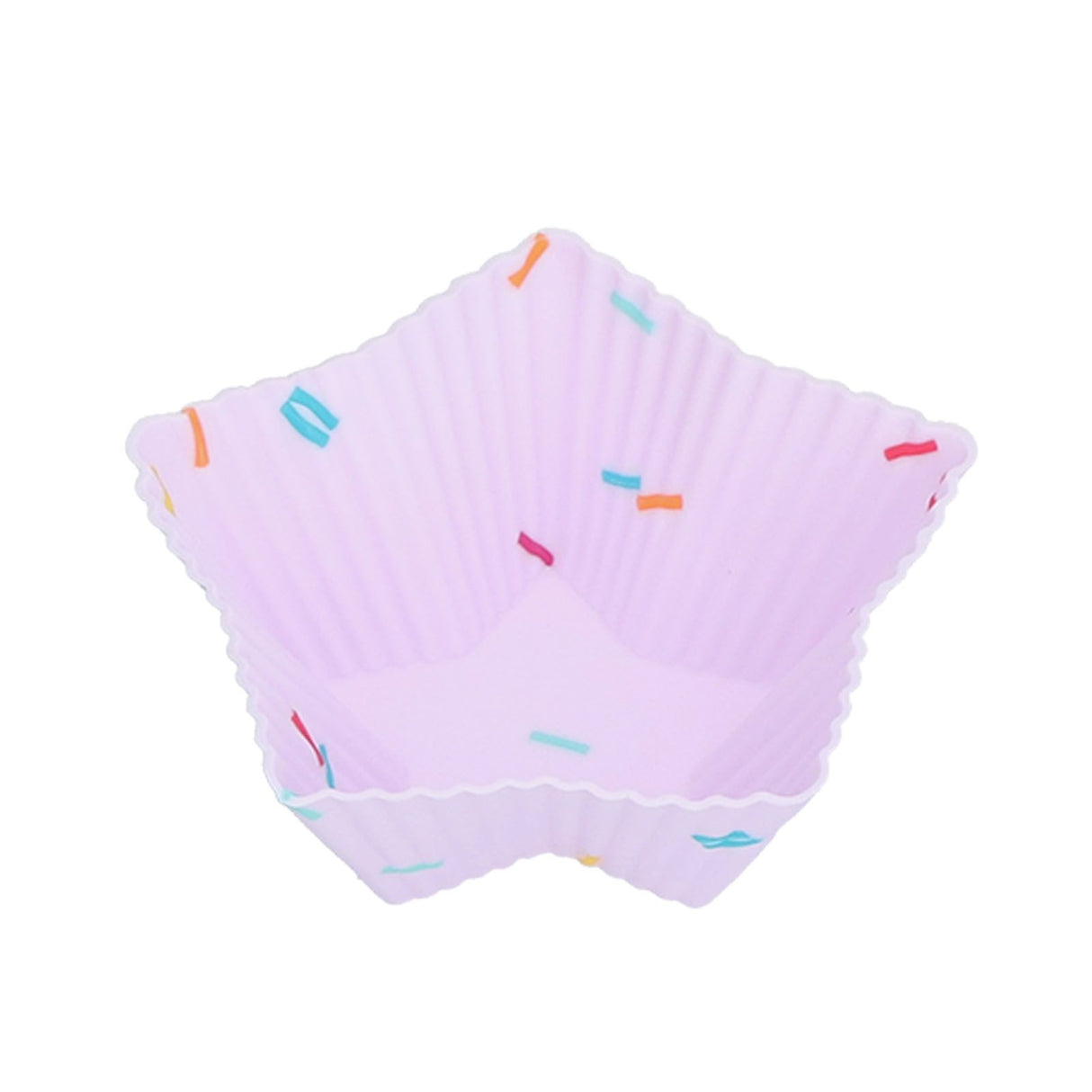 20pcs Silicone Baking Cups Bright Colors Cute Shapes Reusable Cake Making Molds for Donuts PuddingsStar Set