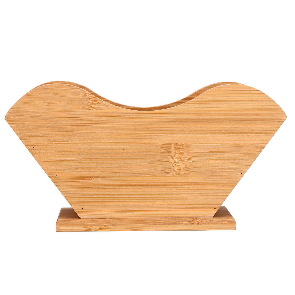 Coffee Filter Paper Holder Bamboo Countertop Reusable V Shape Tissue Dispenser for Home