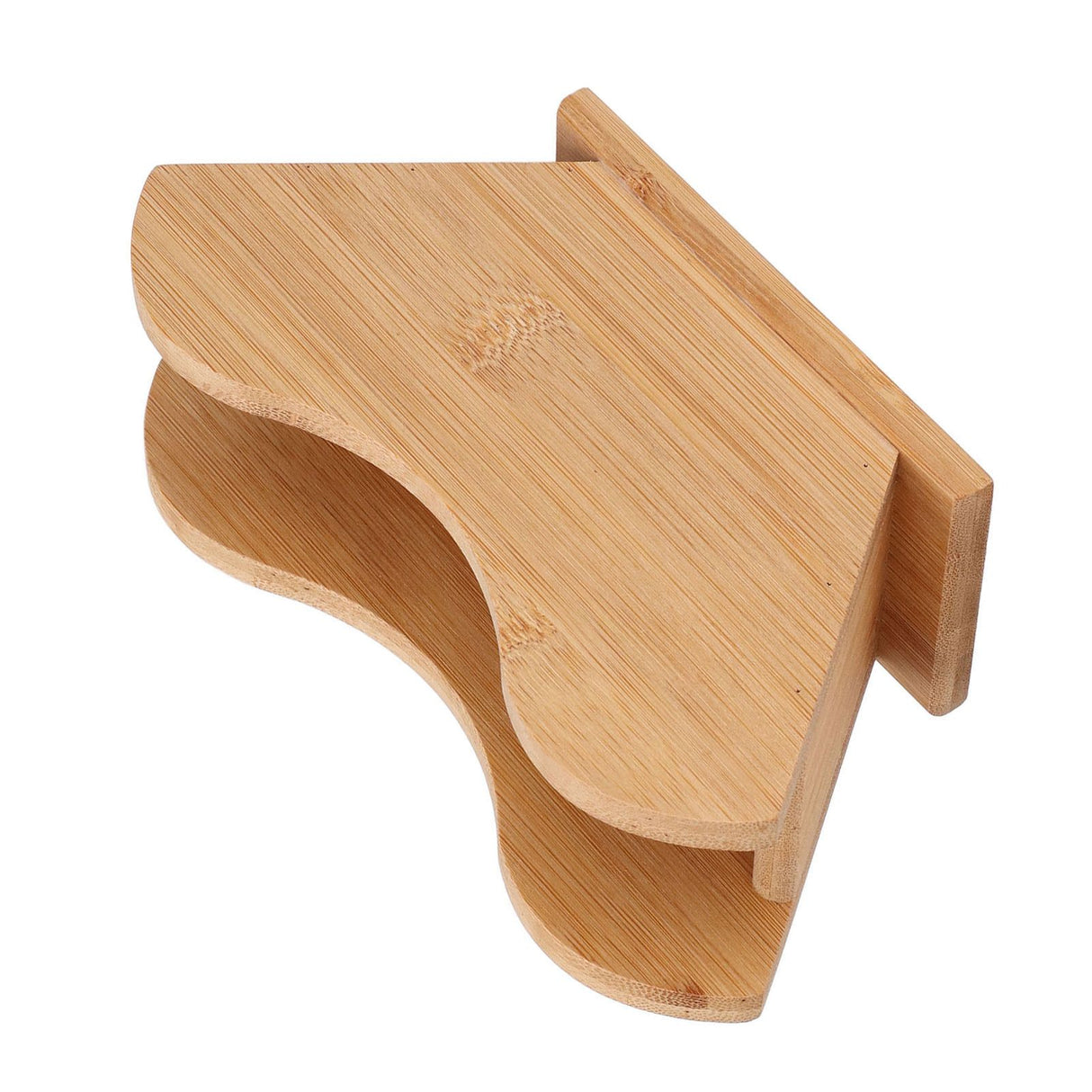 Coffee Filter Paper Holder Bamboo Countertop Reusable V Shape Tissue Dispenser for Home