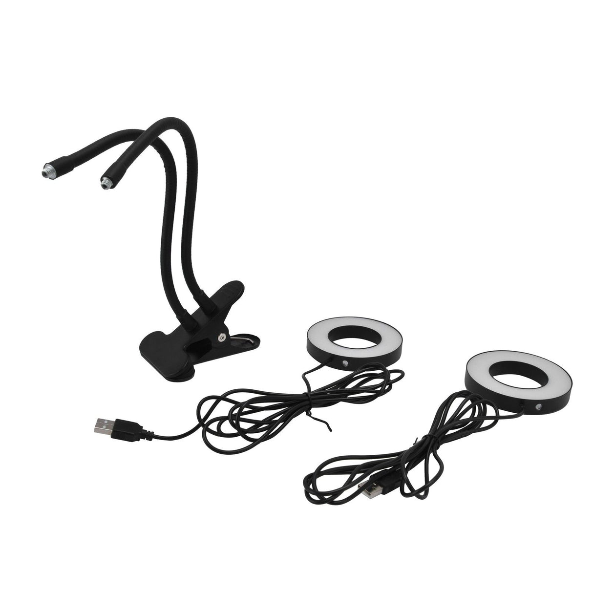 LED Grow Light Double‑End 360° Adjustable USB Powered Indoor Gooseneck Plant Grow Lamp for Greenhouse Office