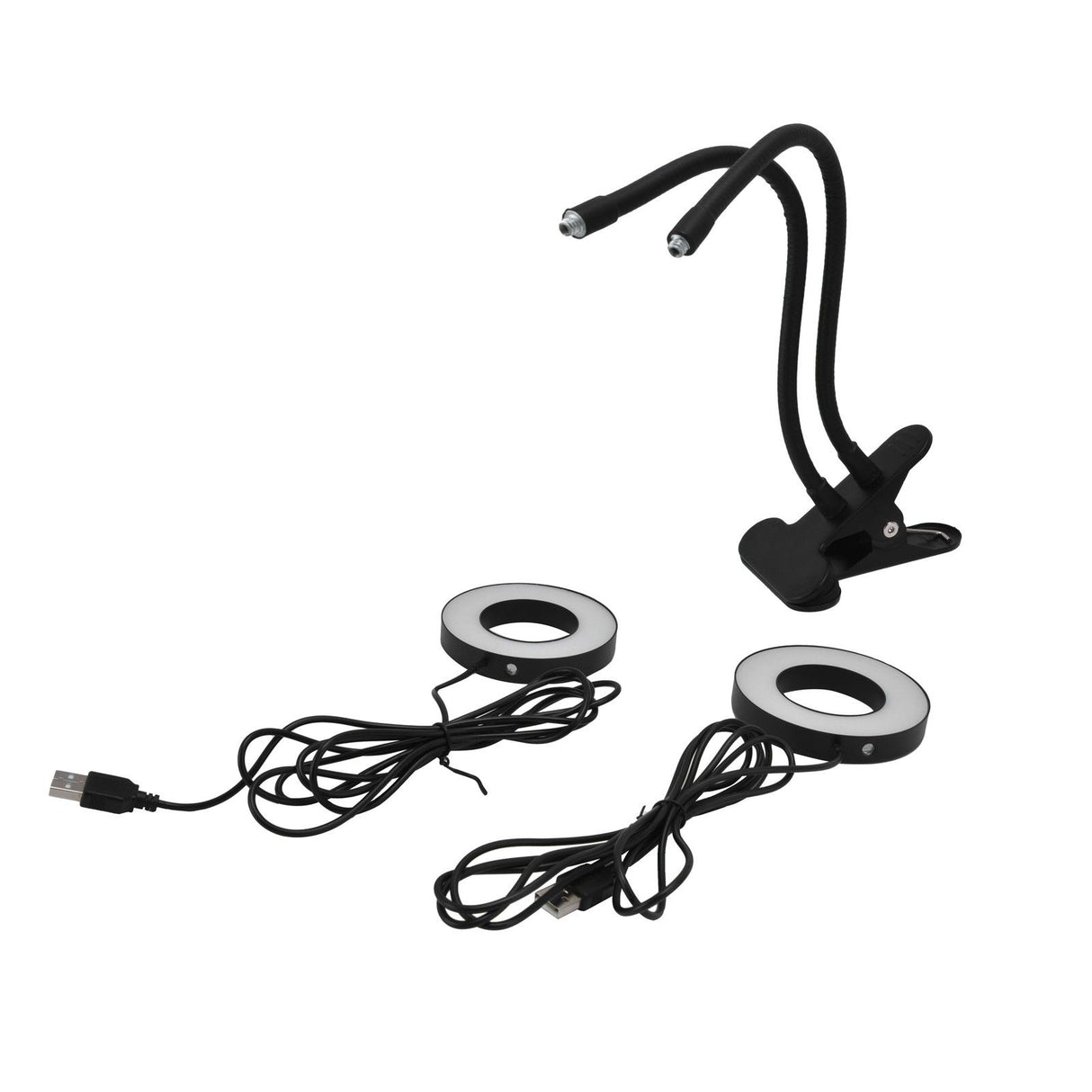 LED Grow Light Double‑End 360° Adjustable USB Powered Indoor Gooseneck Plant Grow Lamp for Greenhouse Office