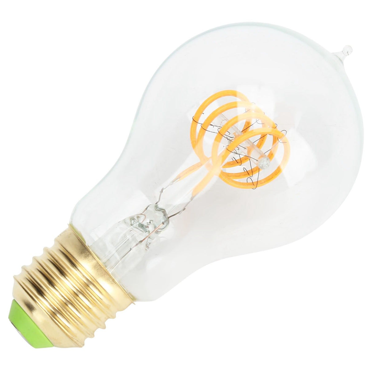 A60 Tipped Antique Bulb Dimmable LED Filament Lamp for Coffee Shop Retro Decoration Lamp 110V E27 Lamp Holder 4w Warm Light Transparent