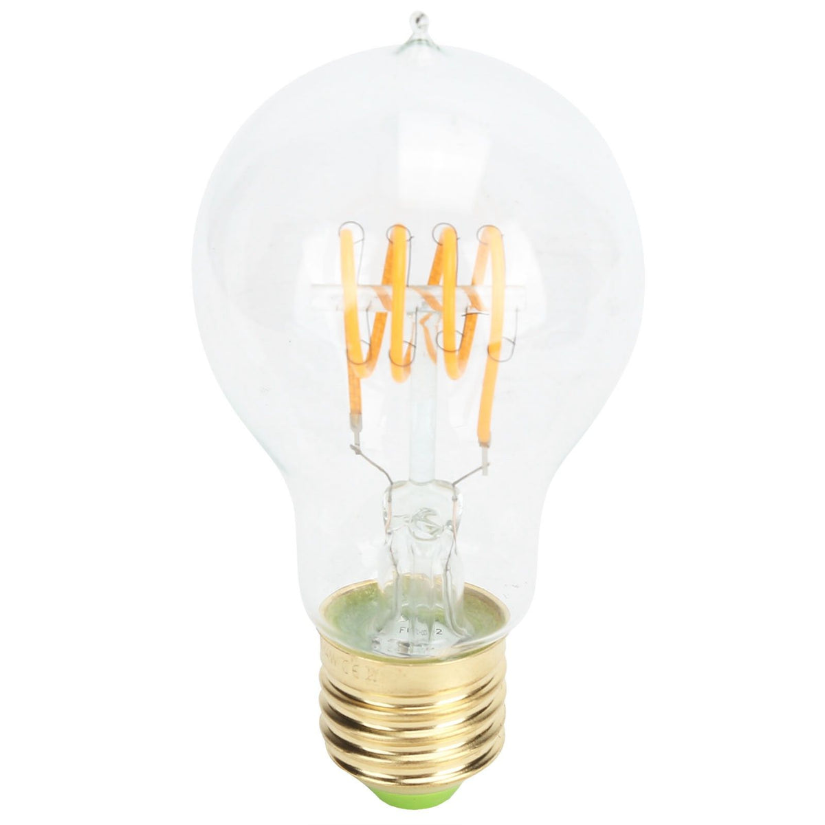 A60 Tipped Antique Bulb Dimmable LED Filament Lamp for Coffee Shop Retro Decoration Lamp 110V E27 Lamp Holder 4w Warm Light Transparent