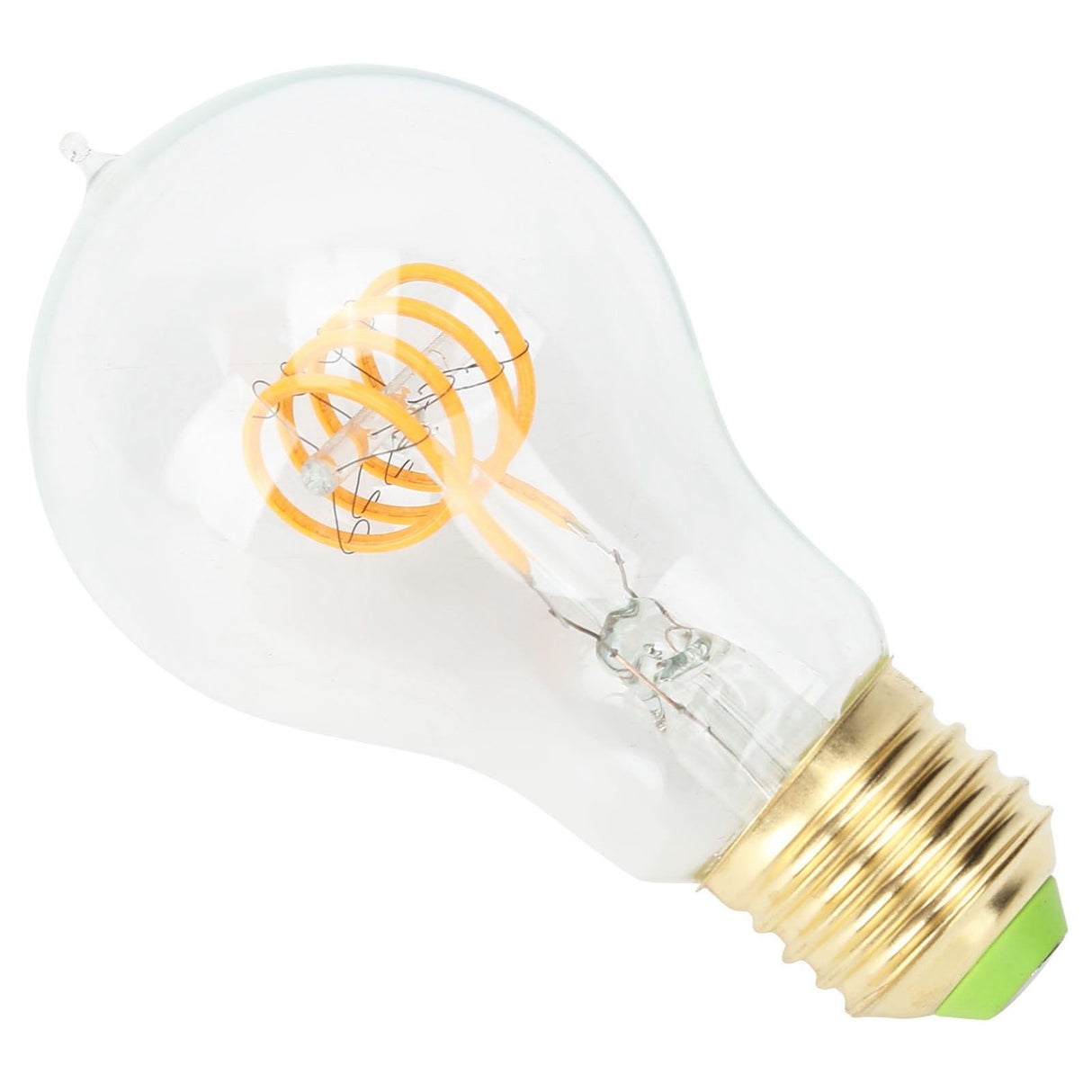 A60 Tipped Antique Bulb Dimmable LED Filament Lamp for Coffee Shop Retro Decoration Lamp 110V E27 Lamp Holder 4w Warm Light Transparent