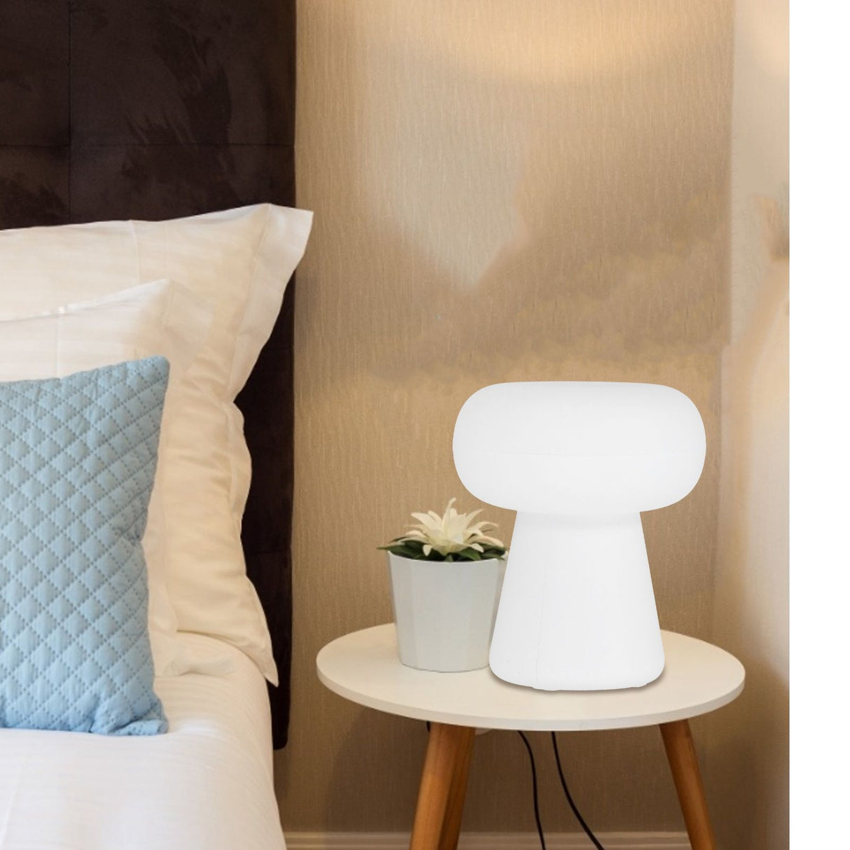 Night Light 3W Mushroom Shape Sensor Lamp USB Powered Desktop Light for Indoor Living Room