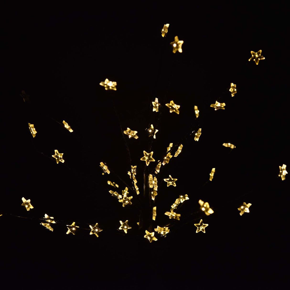 2PCS Solar Lawn Light LED Star Lawn Light Waterproof 2-Mode Courtyard Lamp for Garden Decorative