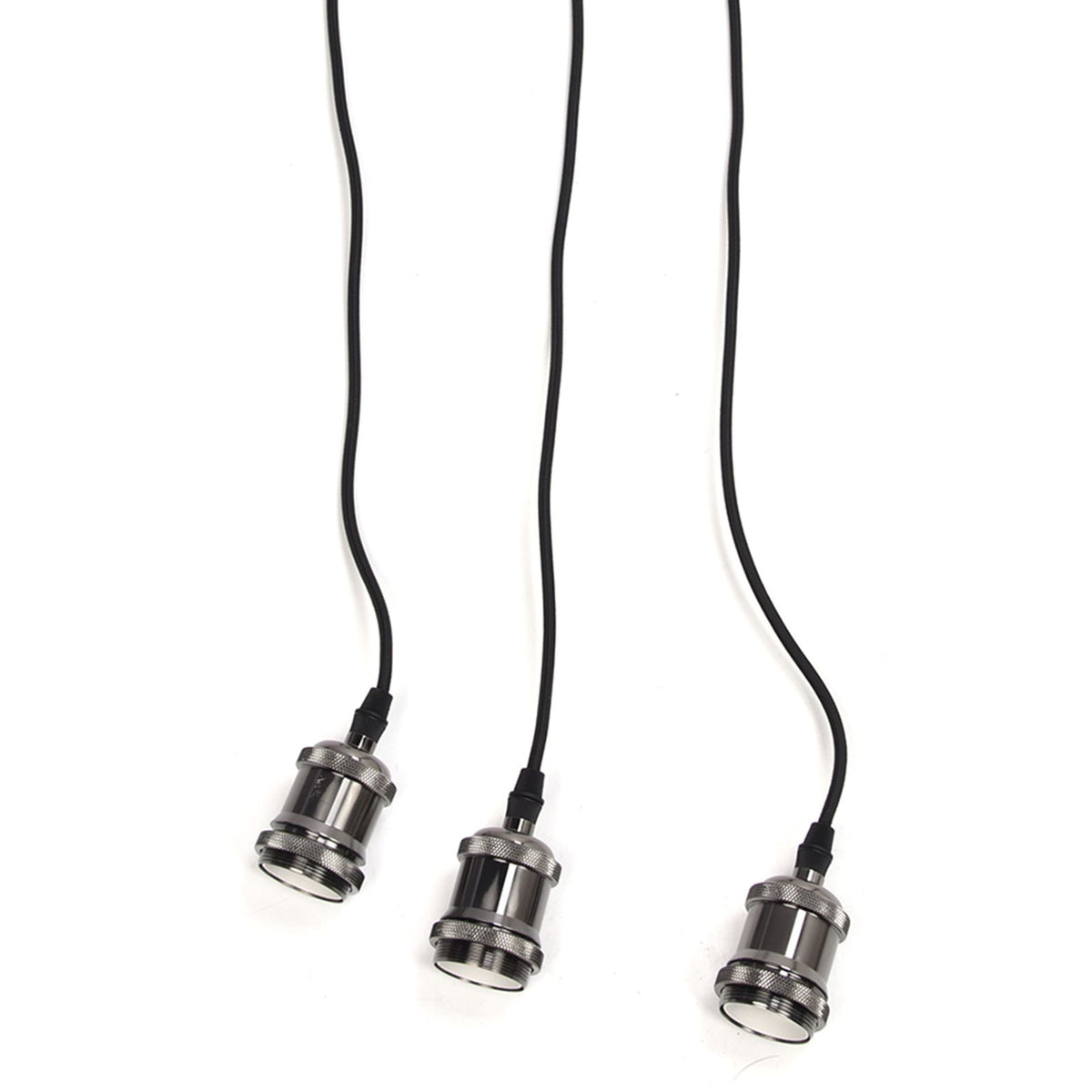 3 Arms Chandelier Lamp Holder Metal Retro Decoration Ceiling Light Socket for Home Dining Hall Bars