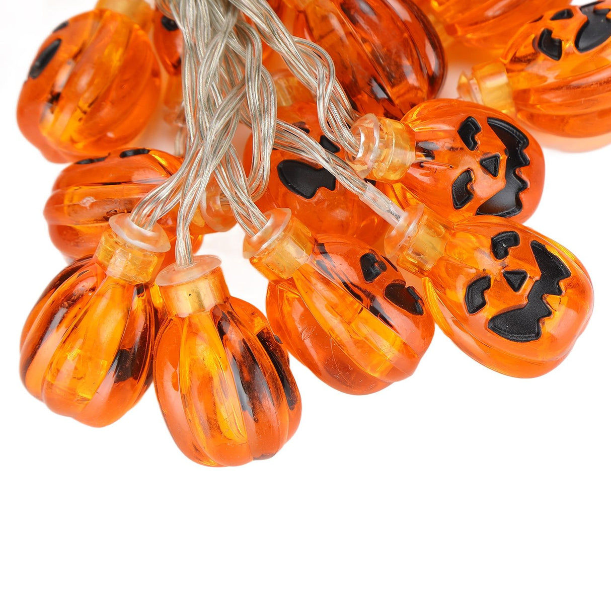 Halloween Pumpkin Lanterns String Battery Operated LED Pumpkin String Lights for Indoor Outdoor Halloween Decorations