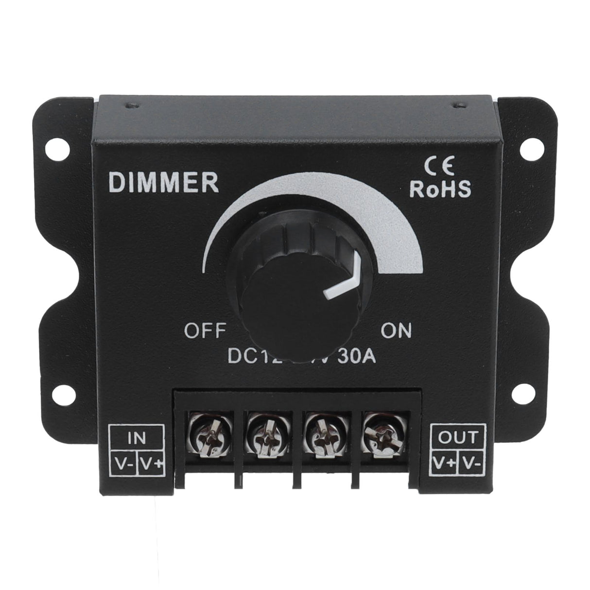 30A LED Dimmer PWM Unicolor Single Channel Adjustable Dimming Controller DC 12V‑24V