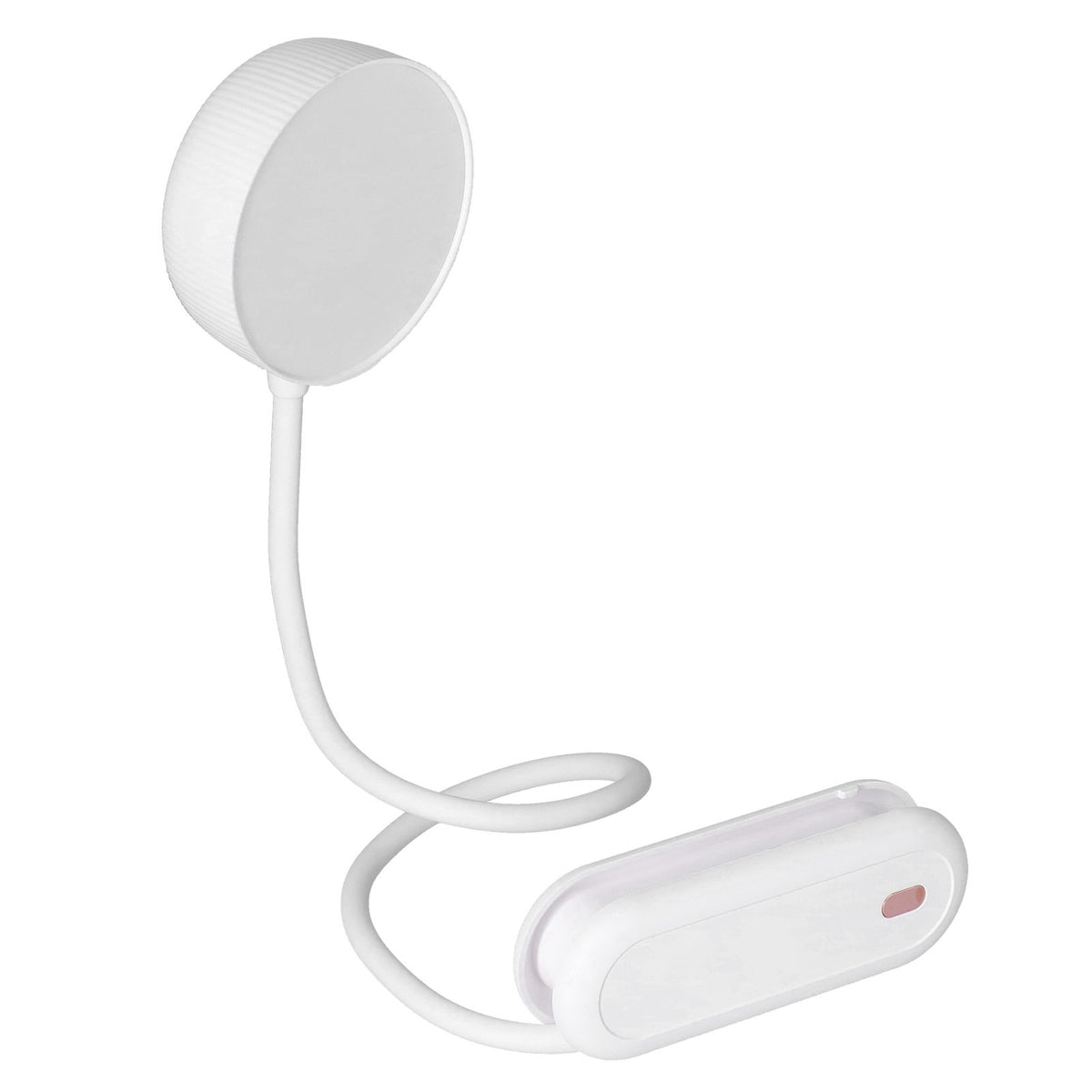 LED Desk Lamp with Gooseneck Night Light 3 Color Stepless Dimming Foldable Eye Protection Lamp USB ChargingWhite